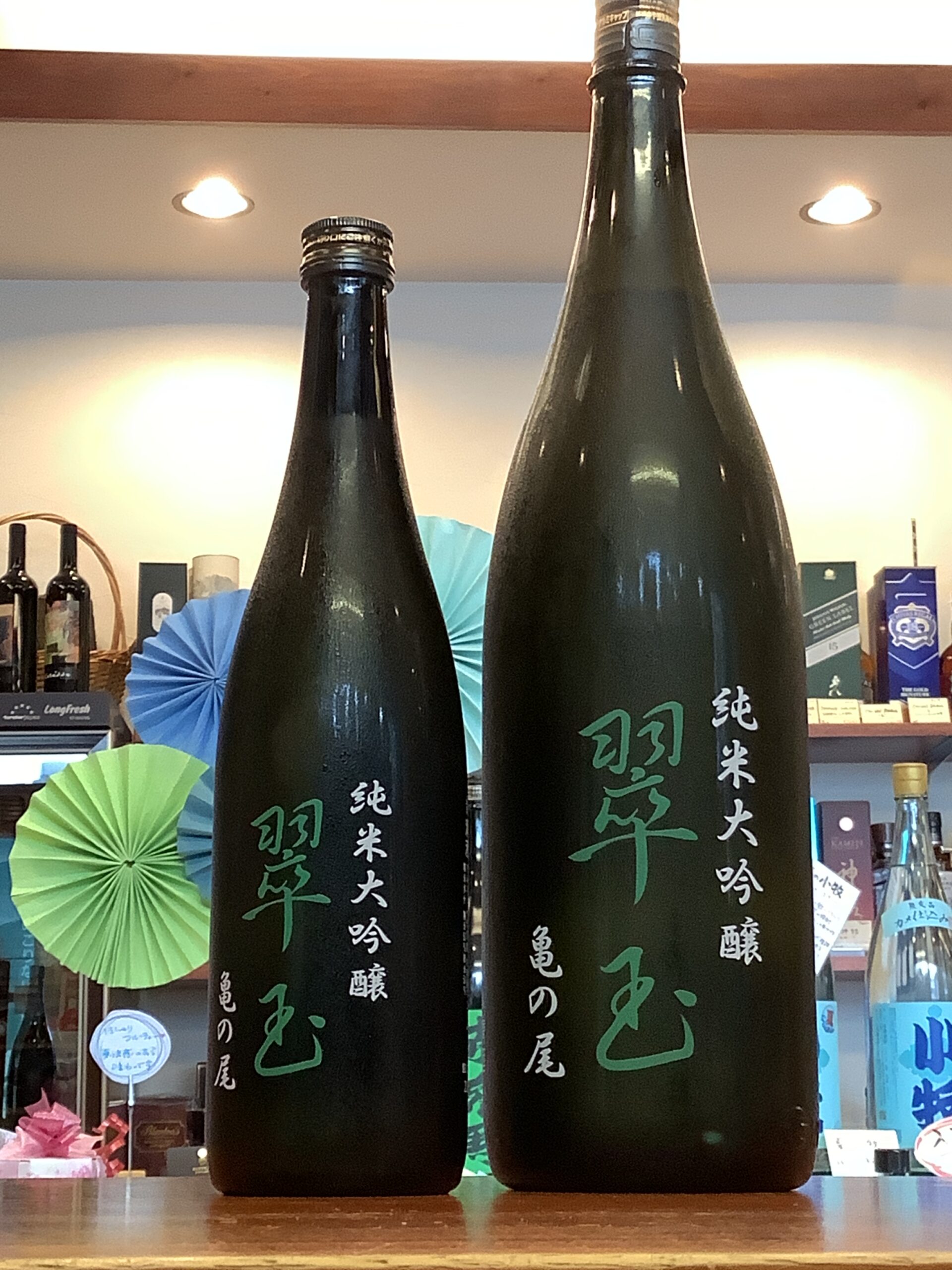 希少な「亀の尾」使用！翠玉の純米大吟醸で涼しく楽しもう！